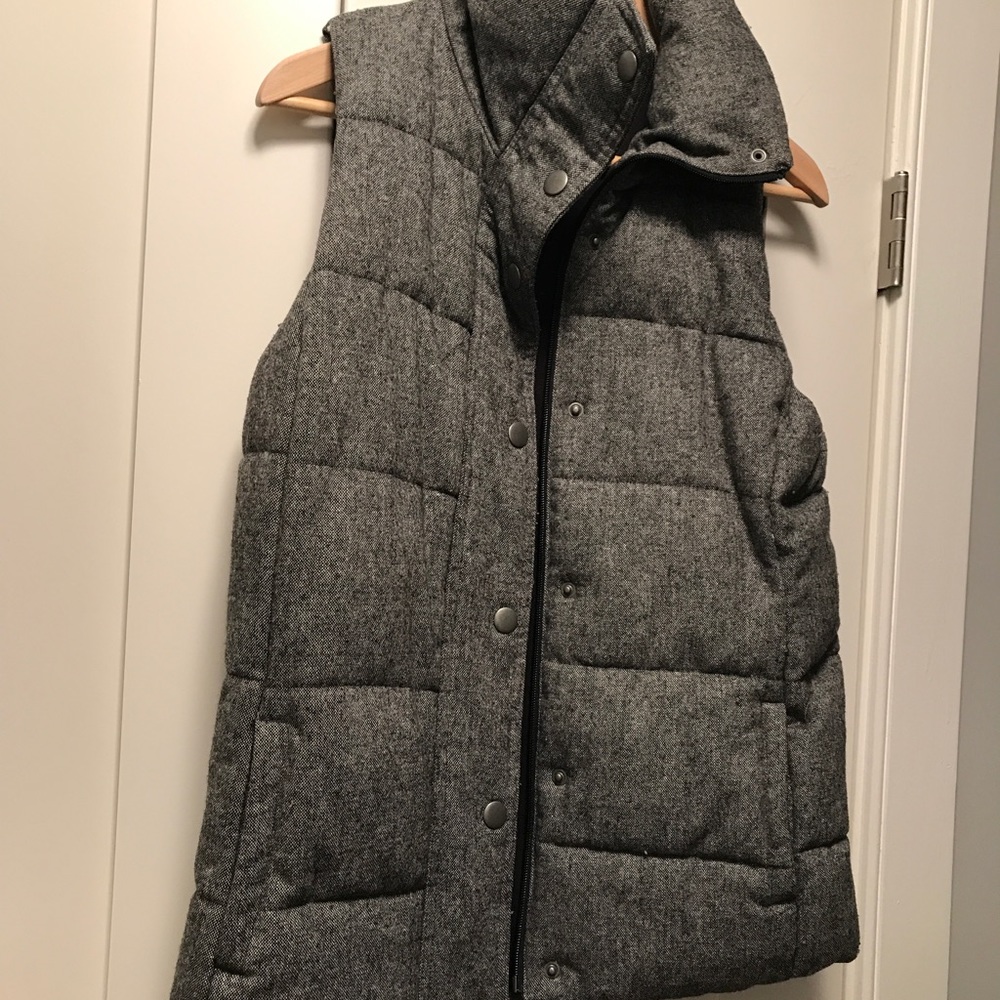Old Navy Wool Tweed Tall Vest